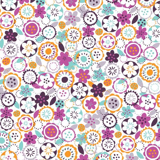 Cricut® Premium Vinyl™ Rob & Bob Stamped Blooms Removable Patterned Sampler